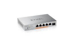 Image 1 - Zyxel XMG-105 5 Ports 2,5G + 1 SFP+, 4 ports 70W total PoE++ Desktop MultiGig un