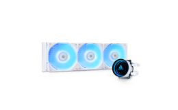 Image 1 - Chieftec Iceberg 360 RGB CLC-360-RGB-W – 360 mm-es AiO CPU Vízhűtő, fehér