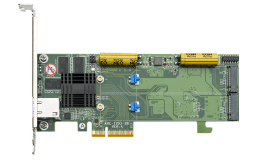 Image 1 - ARECA 2x M.2 + PCIe 2.0 x4, RAID Card 512MB Cache, 2280,22110