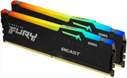 Image 1 - Kingston 64GB DDR5 5600MHz Kit(2x32) Fury Beast RGB Black (KF556C40BBAK2-64)