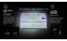 Image 1 - Razer Huntsman V3 Pro Tenkeyless - White - US Layout