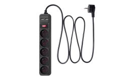 Image 1 - Akyga Túlfeszültségvédő elosztó hosszabbító 1.8m - AK-SP-05U