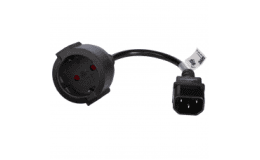 Image 1 - Akyga C14 UPS tápkábel 0.15m (lengő alj), Fekete - AK-PC-10A