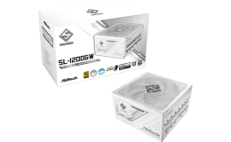Image 1 - ASRock Steel Legend SL-1200GW 1200W 80 PLUS Gold Moduláris Tápegység, fehér