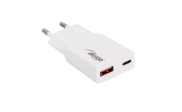 Image 1 - Akyga AK-CH-27 Töltő USB-A + USB-C PD 5-20V / max. 3A 30W Quick Charge 3.0 GaN