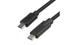 Image 1 - Akyga microUSB / USB type C kábel, 1m - AK-USB-16