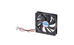 Image 1 - Akyga 12cm (120mm) MOLEX 4 LED ventilátor, fekete - AW-12A-BK