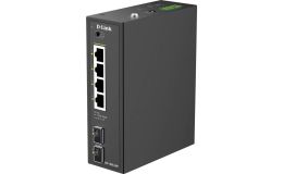 Image 1 - D-link 6-Port Gigabit Industrial PoE+ Unmanaged Switch with 2 x SFP Ports