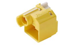 Image 1 - Panduit PSL-DCJB-YL RJ45 Socket Block-Out Device Yellow + Removal Key 10db/cs