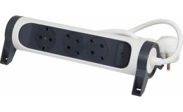 Image 1 - Legrand Elosztósor Premium 3x2P+F forgatható, 1,5 m vezetékkel, fehér