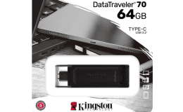 Image 1 - Kingston 64GB USB3.2 C DataTraveler 70 (DT70/64GB) Pendrive