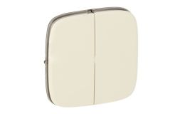 Image 1 - 755026 Legrand Valena Allure Kettős kapcsoló burkolat, Elefántcsont