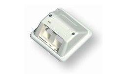 Image 1 - DIN dupla előlap - döntött, 80x80, SL hellyel, fehér