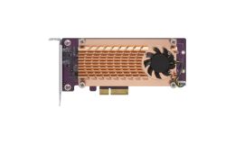 Image 1 - Dual M.2 22110/2280 PCIe SSD expansion card (PCIe Gen2 x4), Low-profile bracket