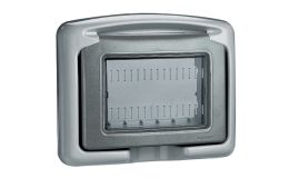 Image 1 - Legrand Plexo 55 keret membrános csapófedéllel, 3 modulos, Program Mosaichoz, fe