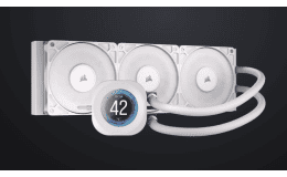 Image 1 - CORSAIR NAUTILUS 360 LCD White, 360mm Radiator, Liquid CPU Cooler