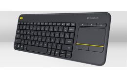 Image 1 - Logitech K400 Plus Wireless Touch Keyboard Black HU