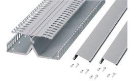 Image 1 - Panduit  6 Feet 4&quot; Height PanelMax DIN Wiring Duct (base, cover, rail fasteners)