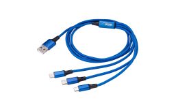 Image 2 - Akyga Kábel USB 3.0 A / USB Micro B / USB type C / Lightning 1.2m AK-USB-27