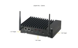 Image 1 - Supermicro ipari PC E100-13AD-L  i3-1215UE/16GB/256GB/2x2.5GbE/Fanless/Win11