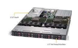Image 1 - Supermicro Server SYS-1029U-TR4T 1U 10x2.5&quot;HotSw 2xLGA3647/24RDIMM/2x750 red.PSU