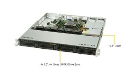 Image 1 - Supermicro Server SYS-5019P-MR 1U 4x3.5&quot;HotSw 1xLGA3647/6DIMM/2x400W/1U