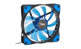 Image 1 - Akyga 12cm (120mm) MOLEX 33 LED ventilátor, kék - AW-12E-BL