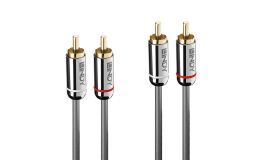 Image 2 - LINDY 1M DUAL PHONO kábel, CROMO LINE