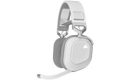 Image 1 - CORSAIR HS80 RGB WIRELESS Premium Gaming Headset, Fehér