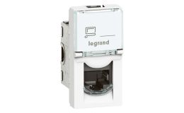 Image 1 - Legrand Program Mosaic LCS2 RJ45 aljzat Cat 6 UTP 1 modul fehér 10db/csomag