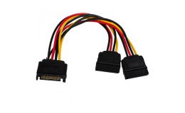 Image 1 - Akyga SATA / 2x SATA elosztó Y kábel - AK-CA-31