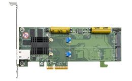 Image 1 - ARECA 2x M.2 + PCIe 2.0 x4, RAID Card 512MB Cache, 2280,22110