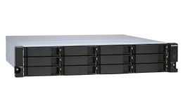 Image 1 - Qnap 12-bay 2U rackmount SATA JBOD expansion unit, redundant PSU, with a QXP-160