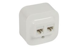 Image 1 - LEGRAND Forix IP20 falon kívüli 2x RJ45 Cat. 5e UTP informatikai csatlakozóaljza