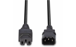 Image 1 - Lindy 2m IEC C14 to IEC C15 Extension Cable