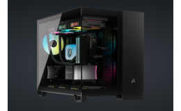 Image 1 - Corsair 2500X LINK TG Dual-Chamber Micro-ATX ház, fekete