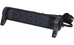 Image 1 - Legrand Elosztósor Premium 3x2P+F forgatható, 1,5 m vezetékkel, fekete