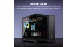 Image 1 - Corsair 2500X TG Micro-ATX ház, fekete/Obsidian alumínium