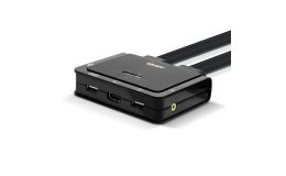 Image 1 - LINDY 2 Port HDMI 2.0 18G, USB 2.0 kábel KVM Switch