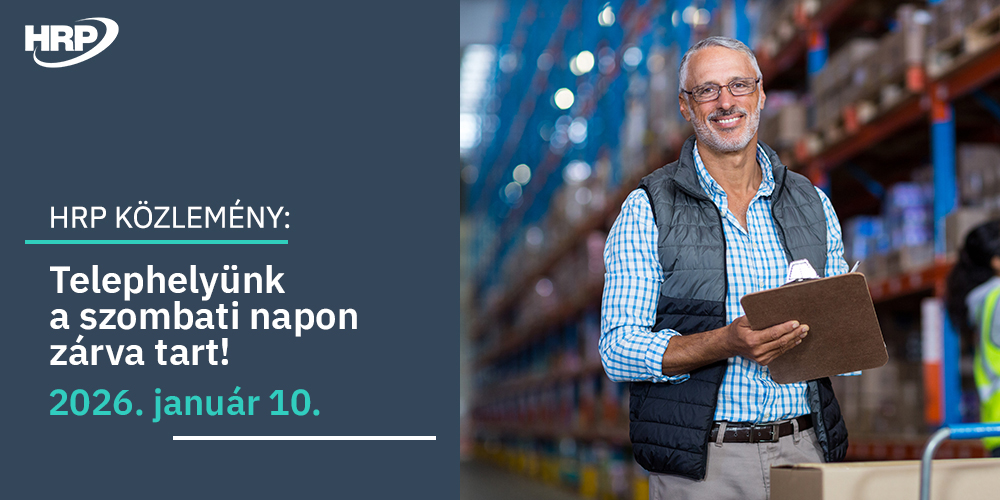 Szombaton telephelyünk ZÁRVA tart! | 2026. január 10.