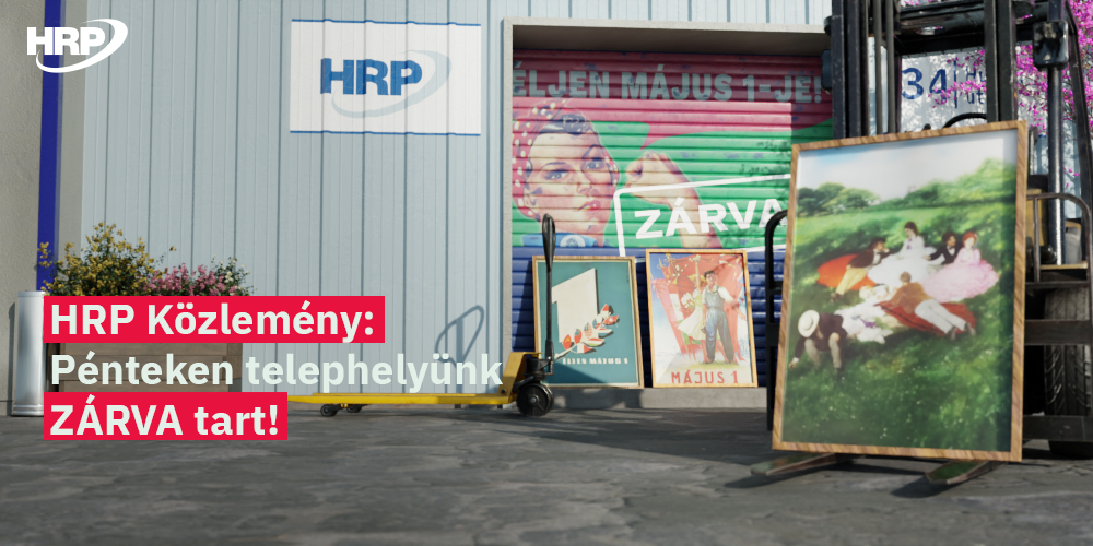 Pénteken telephelyünk ZÁRVA TART!| 2026. május 1.