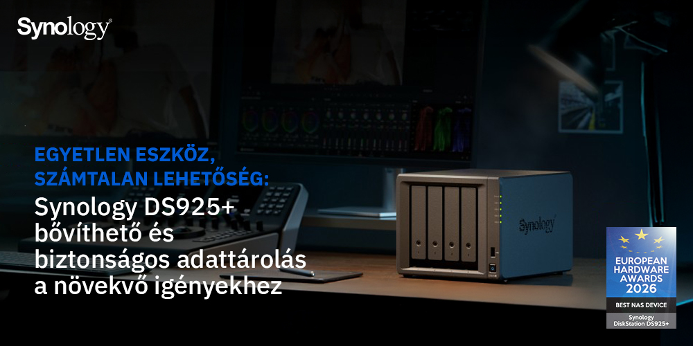 Egyetlen eszk&ouml;z, sz&aacute;mtalan lehetős&eacute;g: Synology DS925+ a n&ouml;vekvő adatt&aacute;rol&aacute;si ig&eacute;nyekhez 